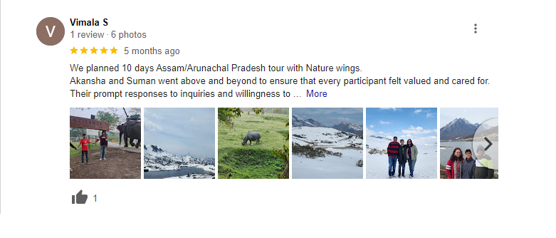 Arunachal Pradesh Package Tour from Guwahati with NatureWings