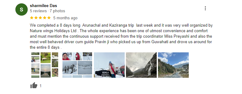 Arunachal Pradesh Package Tour from Guwahati with NatureWings