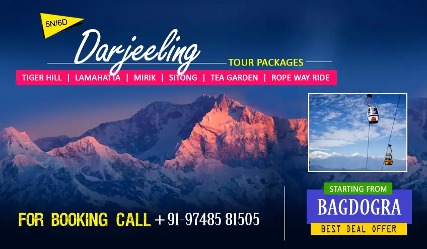 darjeeling package tour from NJP Station or Bagdogra Airport