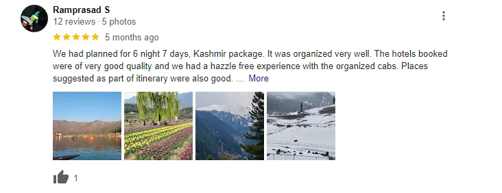 Kashmir Package Tour with Doodhpathri Yusmarg with NatureWings