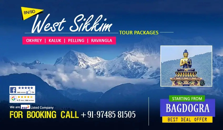 west sikkim gangtok pelling tour packages from njp station bagdogra airport